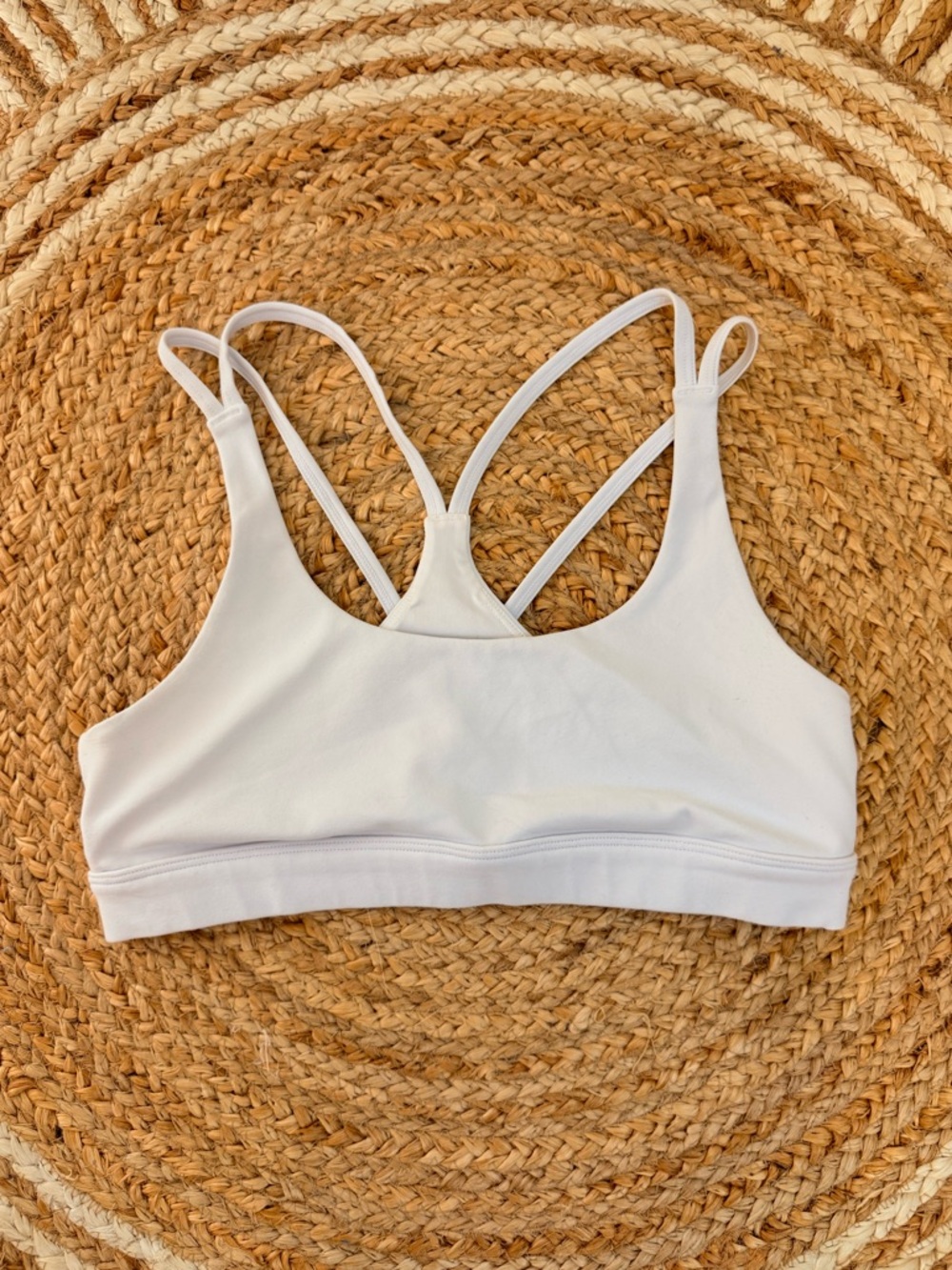 🌾‎ alo Yoga White Sports Bra LIKE NEW